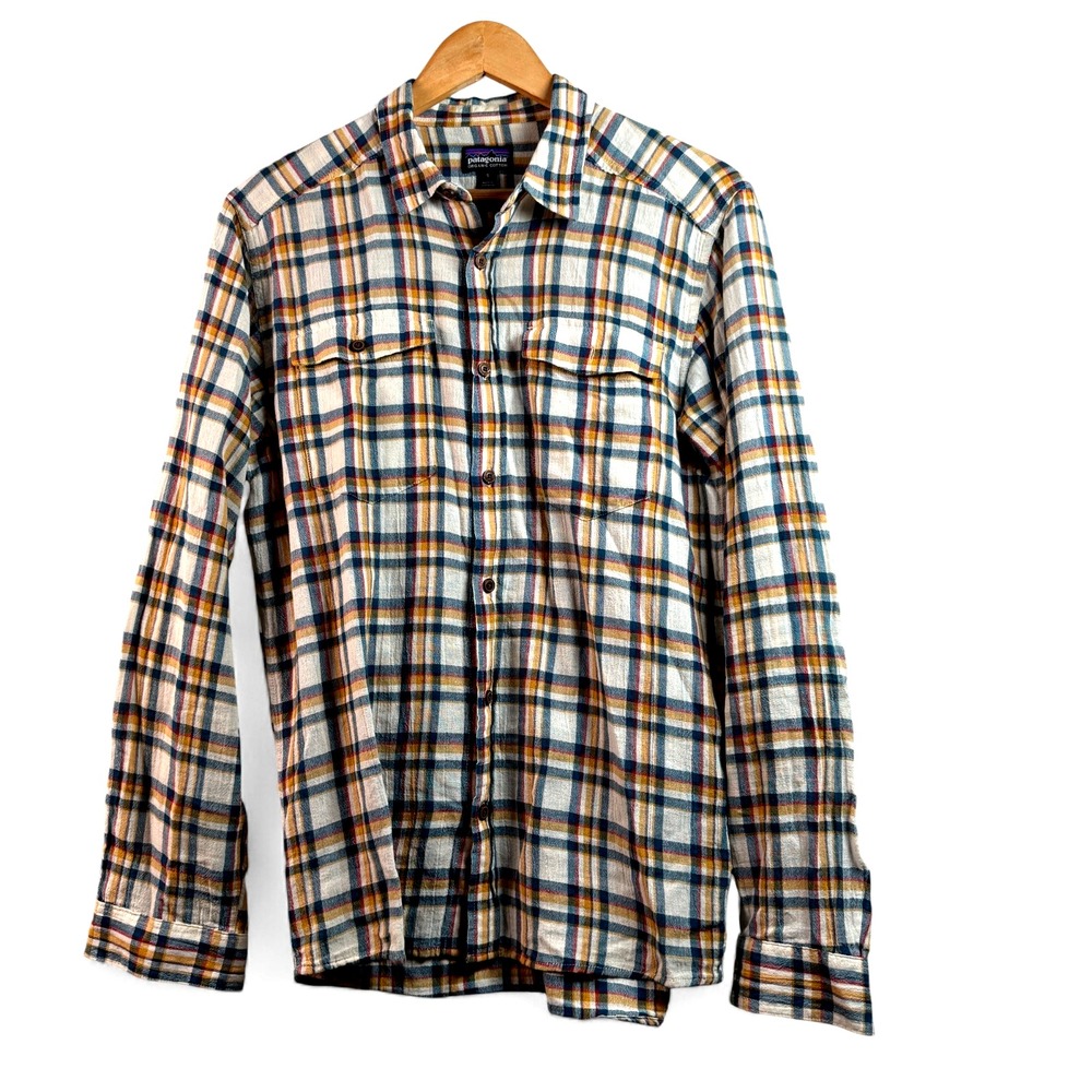 Patagonia Mens Organic Cotton Plaid Soft Shirt Sz S Small